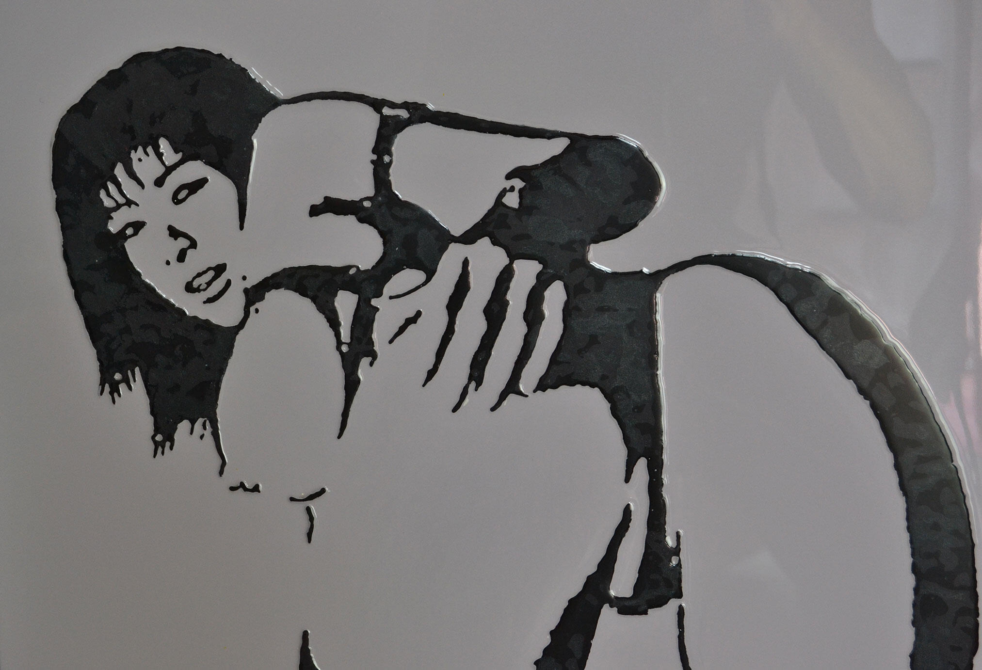 Tableau réalisé avec la technique Morphyl, une peinture acrylique gaufrée contemporaine qui métamorphose la matière en oeuvre vivante