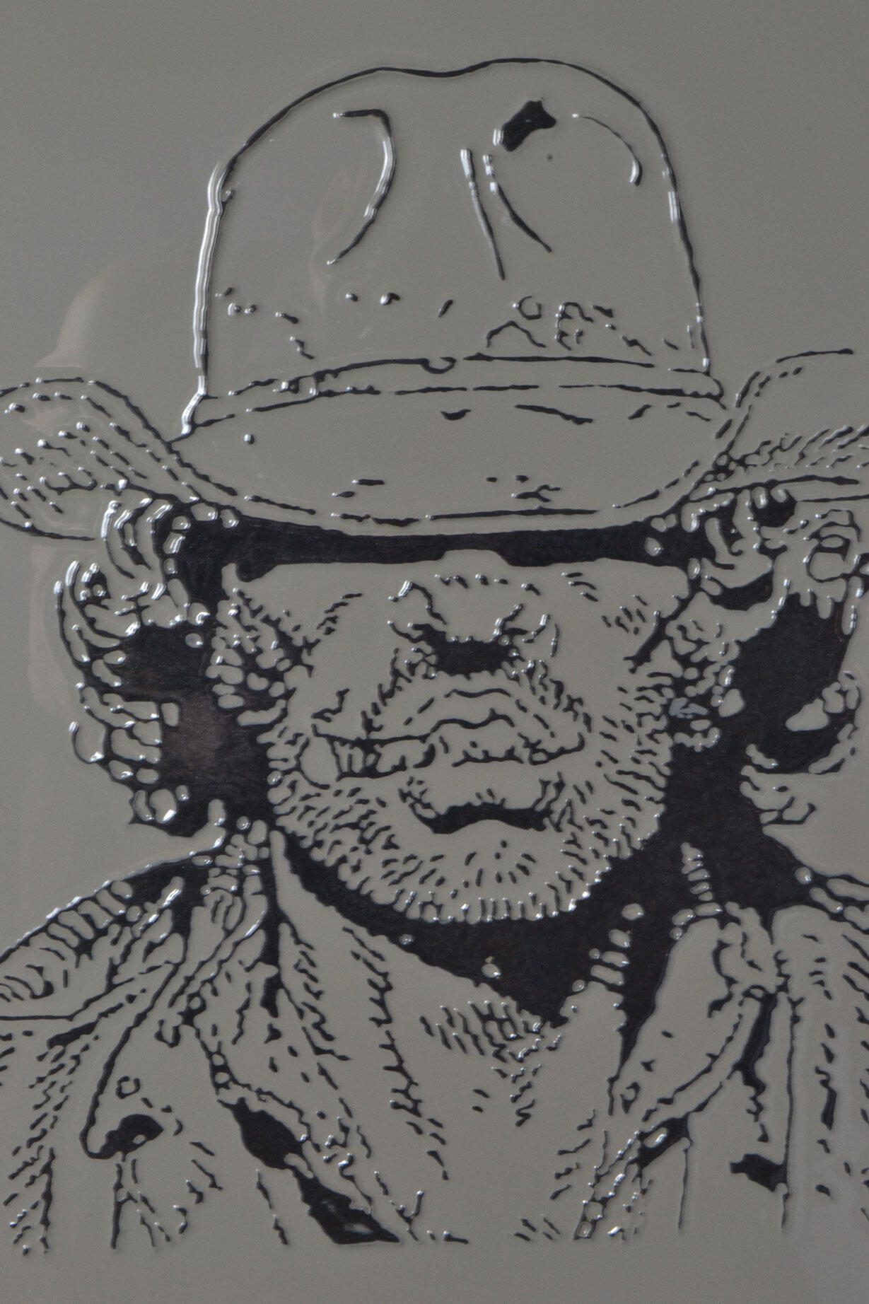 Tableau réalisé avec la technique Morphyl, une peinture acrylique gaufrée contemporaine qui métamorphose la matière en oeuvre vivante